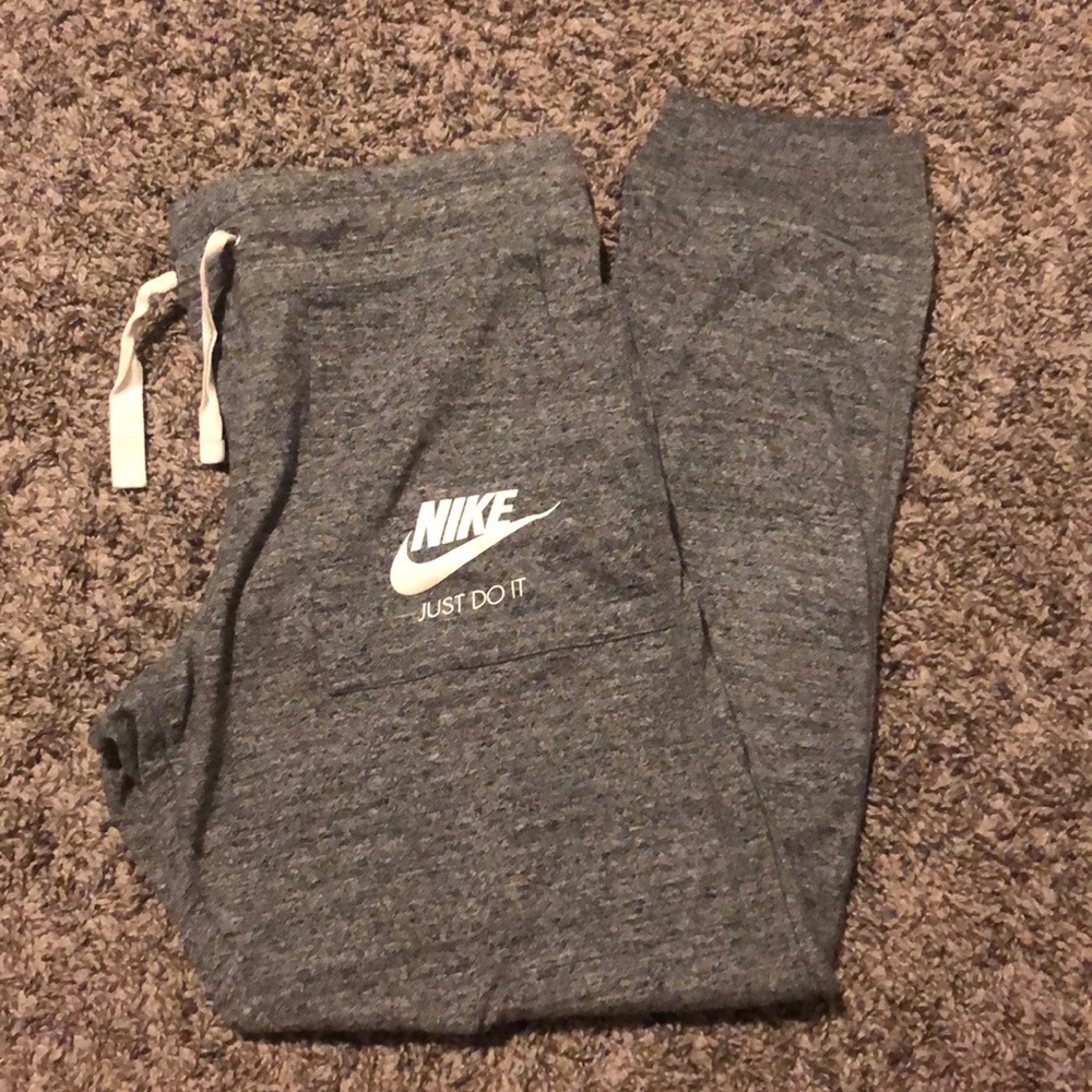 Grey Nike joggers